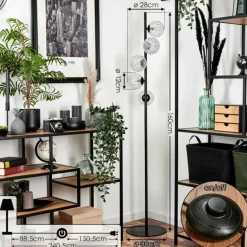 Lampadaire Remaisnil Argenté, 5 lumières