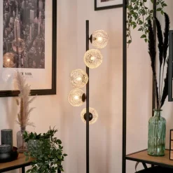 Lampadaire Remaisnil Argenté, 5 lumières