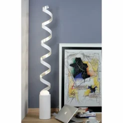 Lampadaire Rezat LED Argenté, Blanc, 1 lumière