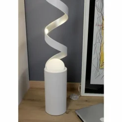 Lampadaire Rezat LED Argenté, Blanc, 1 lumière
