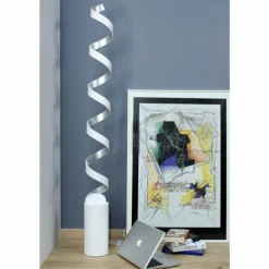 Lampadaire Rezat LED Argenté, Blanc, 1 lumière