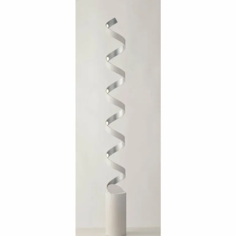 Lampadaire Rezat LED Argenté, Blanc, 1 lumière