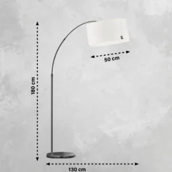 Lampadaire SCHÖNER WOHNEN-Kollektion Bowe Noir, 3 lumières