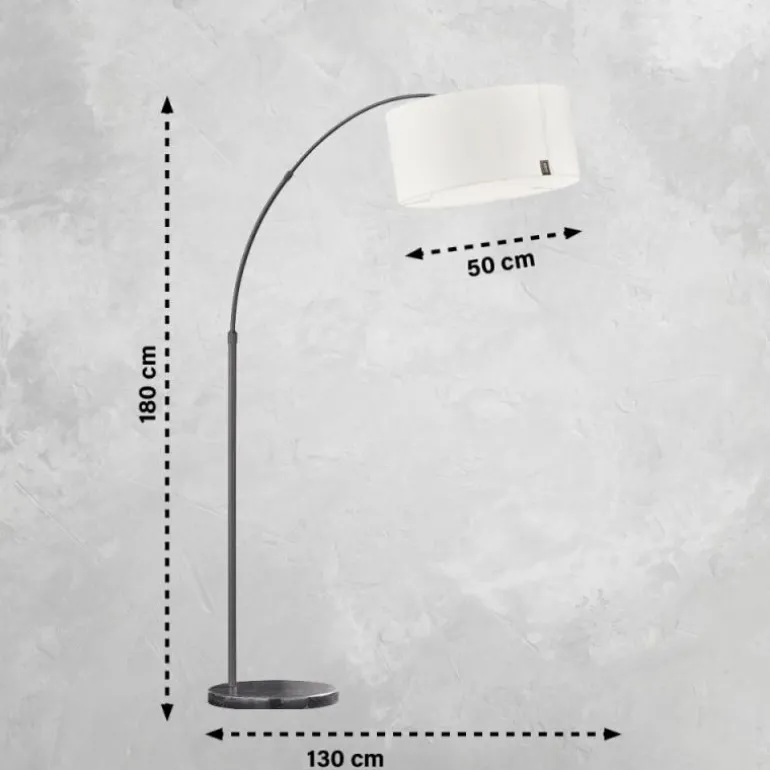 Lampadaire SCHÖNER WOHNEN-Kollektion Bowe Noir, 3 lumières