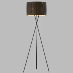 Lampadaire SCHÖNER WOHNEN-Kollektion Crease Noir, 3 lumières