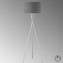 Lampadaire SCHÖNER-WOHNEN-Kollektion Pina Nickel mat, 3 lumières