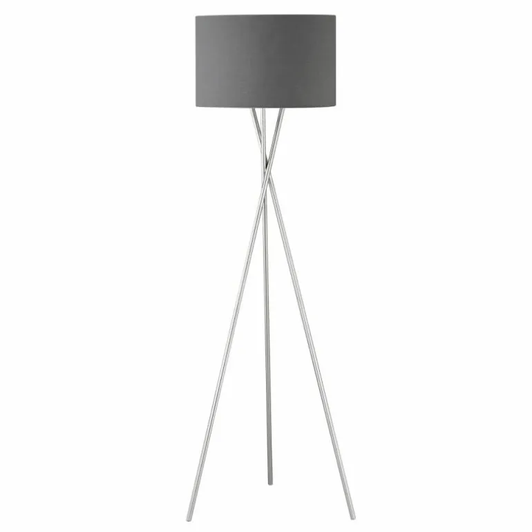 Lampadaire SCHÖNER-WOHNEN-Kollektion Pina Nickel mat, 3 lumières