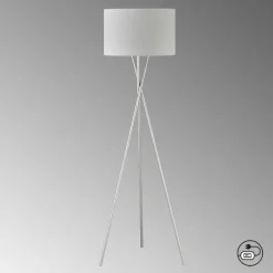 Lampadaire SCHÖNER-WOHNEN-Kollektion Pina Nickel mat, 3 lumières