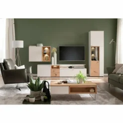 Lampadaire SCHÖNER-WOHNEN-Kollektion Pina Nickel mat, 3 lumières