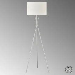 Lampadaire SCHÖNER-WOHNEN-Kollektion Pina Nickel mat, 3 lumières