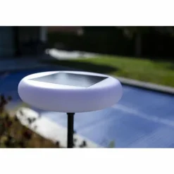 Lampadaire solaire d'extérieur Lutec Pops LED Noir