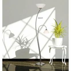 Lampadaire Steinhauer CAPRI Acier inoxydable, 2 lumières