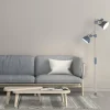 Lampadaire Steinhauer Gearwood Gris, Bois clair, 2 lumières