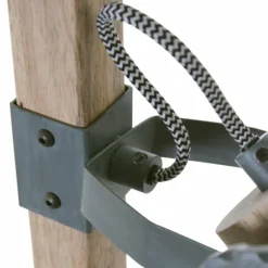 Lampadaire Steinhauer Gearwood Gris, Bois clair, 2 lumières