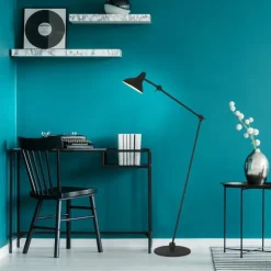 Lampadaire Steinhauer Kasket Noir, Blanc, 1 lumière