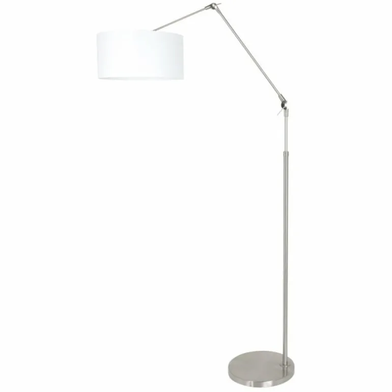 Lampadaire Steinhauer Prestige Chic Acier brossé, 1 lumière