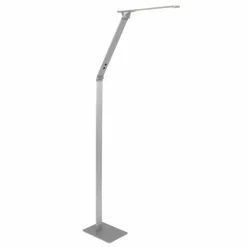 Lampadaire Steinhauer Serenade LED Acier inoxydable, Blanc, 1 lumière