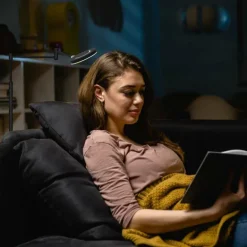 Lampadaire Steinhauer Soleil LED Noir, 1 lumière