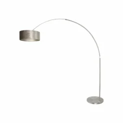 Lampadaire Steinhauer Sparkled Light Acier brossé, 1 lumière