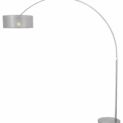 Lampadaire Steinhauer STRESA Acier inoxydable, 1 lumière