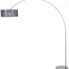 Lampadaire Steinhauer STRESA Acier inoxydable, 1 lumière