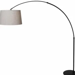 Lampadaire Steinhauer Stresa Noir, 1 lumière