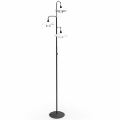 Lampadaire Steinhauer Tallerken LED Noir, 3 lumières