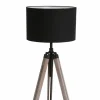 Lampadaire Steinhauer Triek Bois clair, Noir, 1 lumière