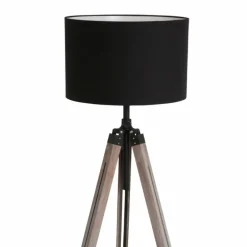 Lampadaire Steinhauer Triek Bois clair, Noir, 1 lumière