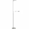 Lampadaire Steinhauer Turound LED Acier inoxydable, 2 lumières