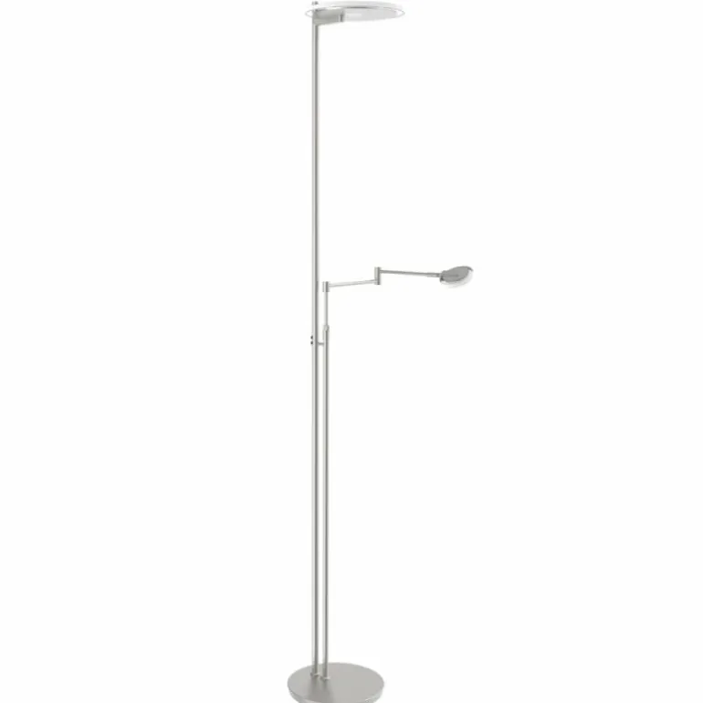 Lampadaire Steinhauer Turound LED Acier inoxydable, 2 lumières