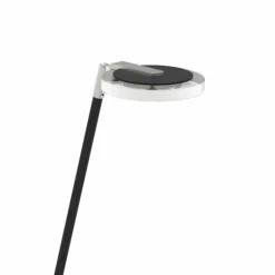Lampadaire Steinhauer Turound LED Acier inoxydable, Noir, 1 lumière