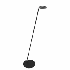 Lampadaire Steinhauer Turound LED Acier inoxydable, Noir, 1 lumière