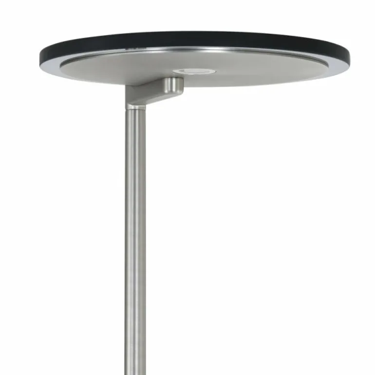 Lampadaire Steinhauer Turound LED Acier brossé, 2 lumières