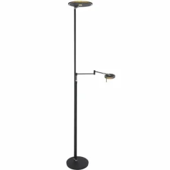 Lampadaire Steinhauer Turound LED Noir, 2 lumières