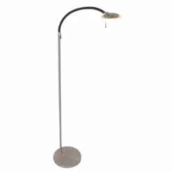 Lampadaire Steinhauer Turound LED Acier brossé, 1 lumière