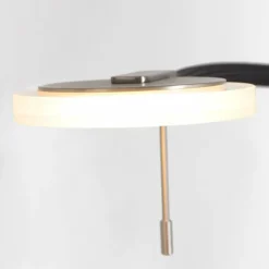 Lampadaire Steinhauer Turound LED Acier brossé, 1 lumière