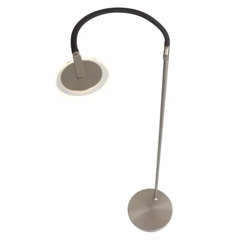 Lampadaire Steinhauer Turound LED Acier brossé, 1 lumière