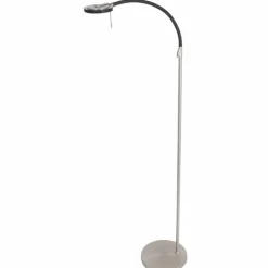 Lampadaire Steinhauer Turound LED Acier brossé, 1 lumière