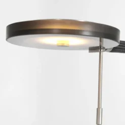 Lampadaire Steinhauer Turound LED Acier brossé, 1 lumière