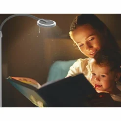 Lampadaire Steinhauer Turound LED Acier brossé, 1 lumière