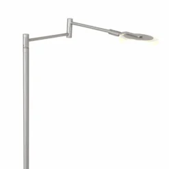 Lampadaire Steinhauer Turound LED Acier brossé, 1 lumière