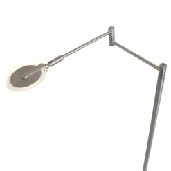 Lampadaire Steinhauer Turound LED Acier brossé, 1 lumière