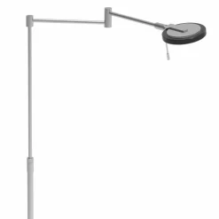 Lampadaire Steinhauer Turound LED Acier brossé, 1 lumière