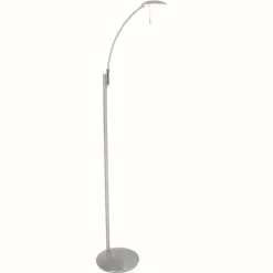 Lampadaire Steinhauer Zenith LED Acier inoxydable, 1 lumière