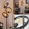 Lampadaire Theareabarivat Anthracite, 3 lumières