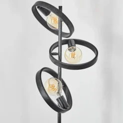 Lampadaire Theareabarivat Anthracite, 3 lumières