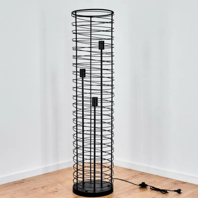 Lampadaire Tobuna Noir, 3 lumières