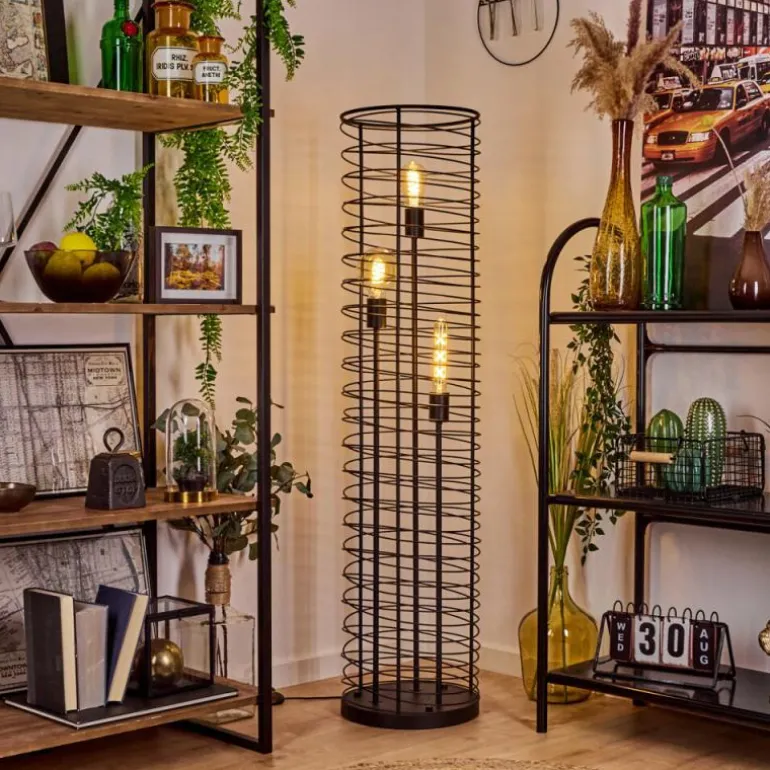 Lampadaire Tobuna Noir, 3 lumières