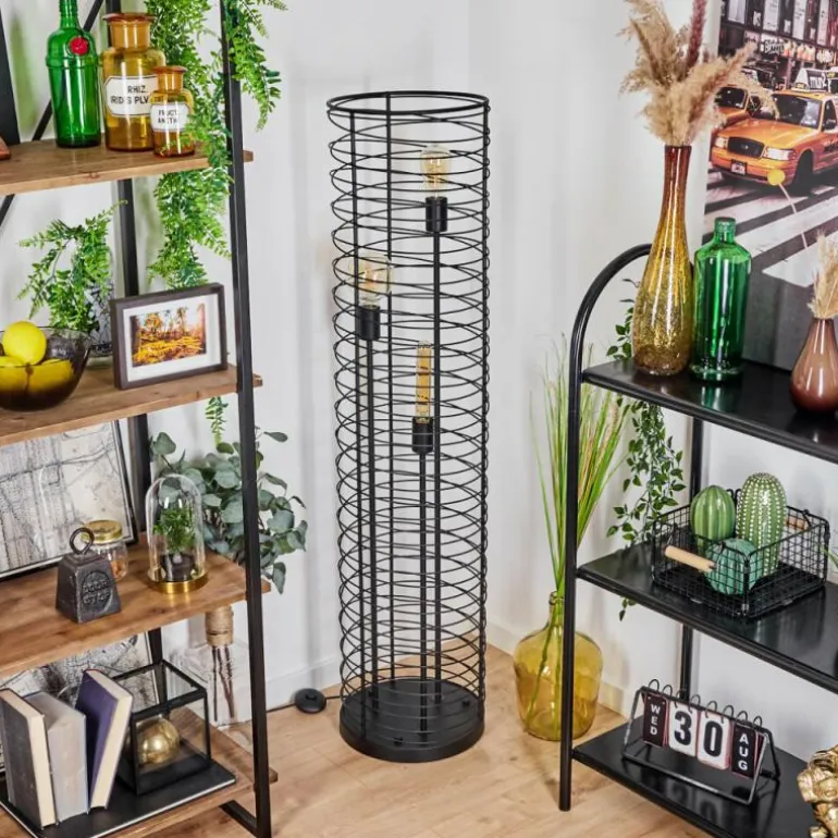 Lampadaire Tobuna Noir, 3 lumières